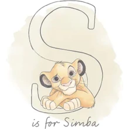 Komar Poster S Zoals Simba - 30x40 Cm - Beige