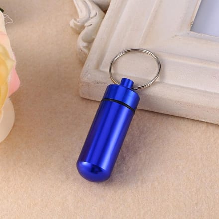 Reis Medicijndoos Waterdicht Mini Sleutelhanger Tablet Opbergdoos Etui Medicijn Parfum Container brown