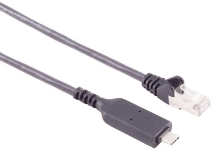 USB-C (m) naar RJ45 (m) Gigabit Ethernet Kabel - UTP - Basic - 1,5 meter - Zwart