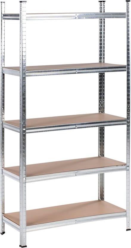 BELIANI XITTA - Stellingkast 5 planken - Zilver - Staal