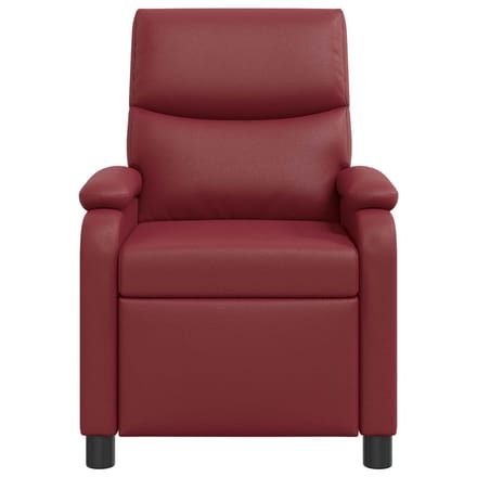 vidaXL - Recliner - Wijnrood - Kunstleer