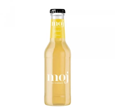 Moj BIO Gember-Citrus Lemonade Glazen Flesjes – 12 x 200 ml