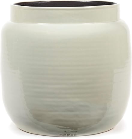 Serax - Glazed shades - Bloempot M - Lichtgrijs - 32 Ø