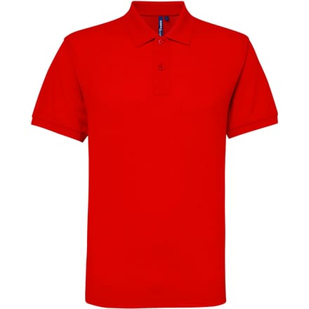 Asquith & Fox Heren Poloshirt met korte mouwen Prestatiemengsel (Rood)