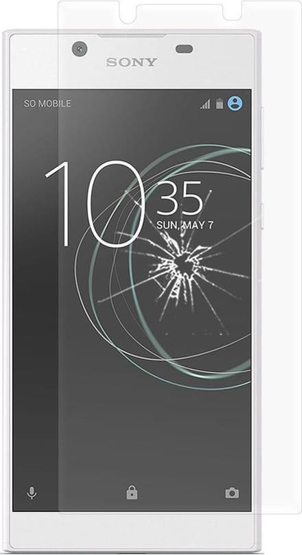 Geschikt voor Sony Xperia L1 Tempered glass / Glazen screenprotector 2.5D 9H