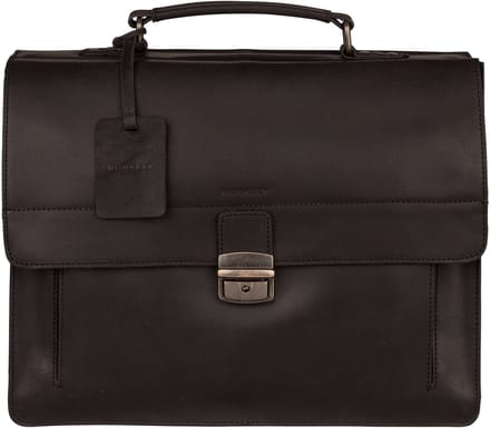 BURKELY Vintage Scott Briefcase 2-Comp - Aktetas - Zwart