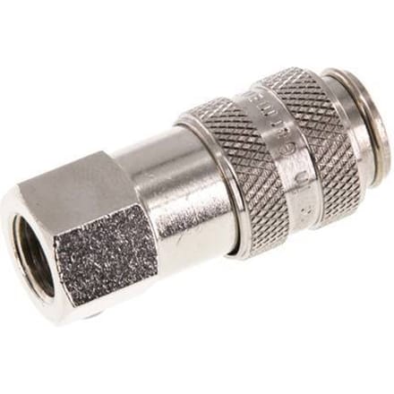 Vernikkeld Messing DN 5 Luchtkoppeling Snelkoppeling G 1/8 inch Binnendraad