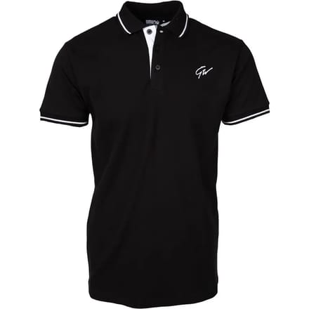 Gorilla Wear Delano Polo Shirt Heren - Zwart/Wit - S