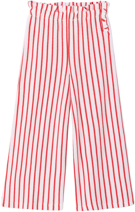 Vertbaudet Wijde gestreepte legging van gebreide sweater