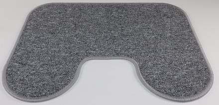 2x - PRIMA - Lieve - WC mat - Toilet mat - grijs - 45x60cm
