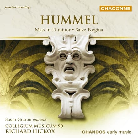 Susan Gritton, Mark Padmore, Collegium Musicum 90 - Hummel: Mass | Salve Regina (CD)