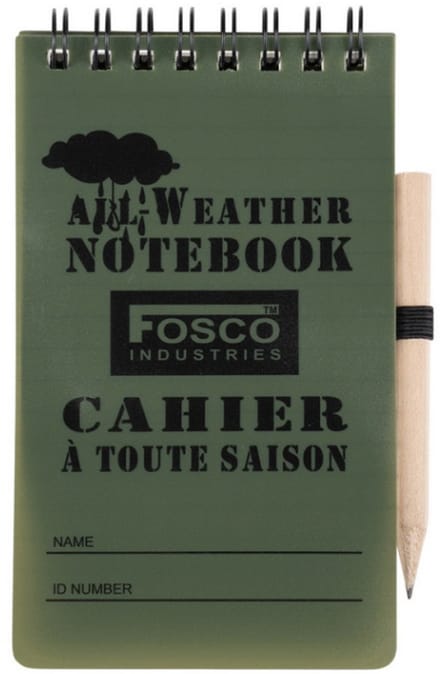Notitieblok - Waterproof - 13 x 7 cm - Fosco