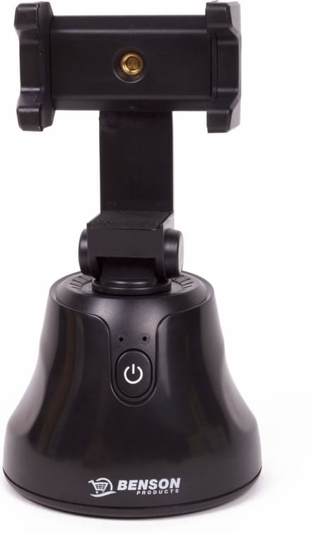 Benson Telefoonhouder met gezichtstracking - 360° rotatie - 56-100 mm - zwart