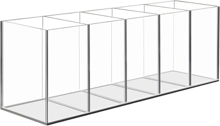 Acryl Pen Houder Met 5 Compartimenten - Desk Organizer Voor Briefpapier En Make-up