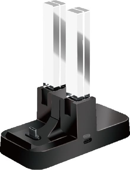 DrPhone CDP – 4 in 1 Dockingstation - Oplader – LED licht – Oplaadstation - Geschikt voor N-Switch controllers – Zwart