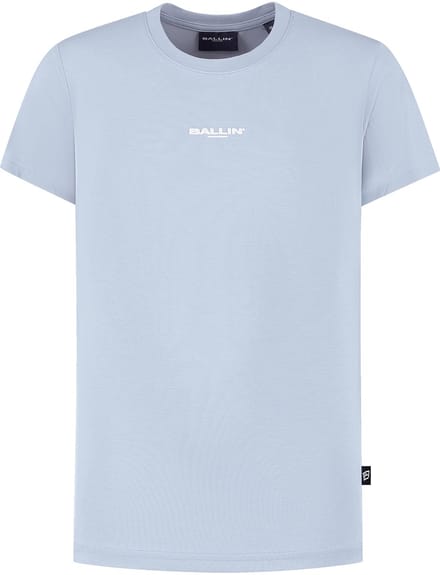 Ballin Amsterdam - Jongens Regular fit T-shirts Crewneck SS - Blue Grey - Maat 8