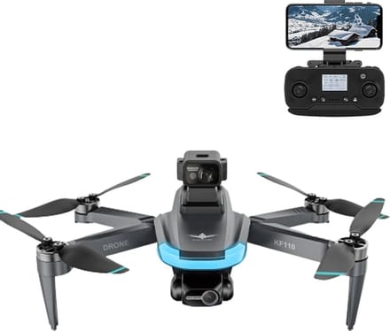 LUXWALLET SkyPulse – 2.4GHZ GPS Quadcopter Drone – Laser Obstacle Avoidance – Return To Home - Multiplunt Vluchtmodus - EIS Stabilisator – 600 Meter Afstand - Zwart