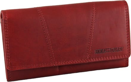 HillBurry Leren Dames Portemonnee - VL777023 - Vintage Leer - RFID - Rood