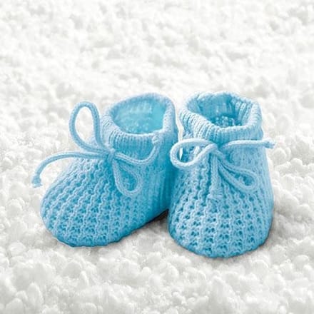 Ambiente Servetten baby sokjes blauw