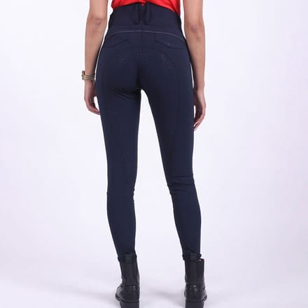 QHP Rijbroek Tara Full Grip Navy - 34