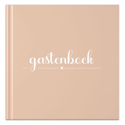 Fyllbooks - Gastenboek Invulboek - Universeel - Peach - 64 Pagina's