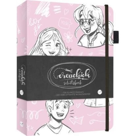 CreaChick Schetsboek Pink Kleurboeken