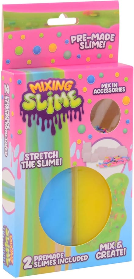 Hobby Mix je eigen slijm set in doos, 3 Spelen met slijm