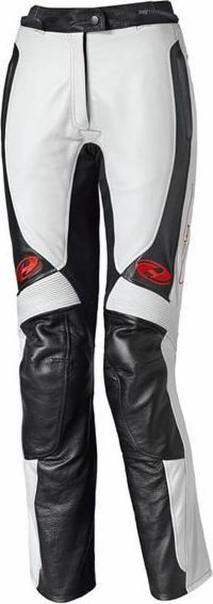 Held Sarana Dames Zwart Wit Leren Motorbroek - Broek