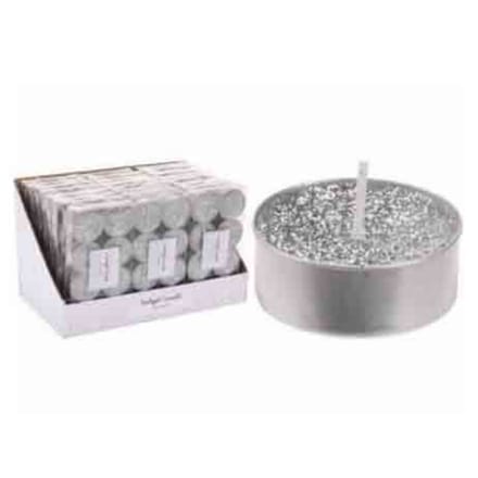 Kersttheelicht - 8 stuks - Zilver