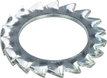 Hoenderdaal Tandveerring staal verzinkt M10 din6798az - doos à 100 stuks