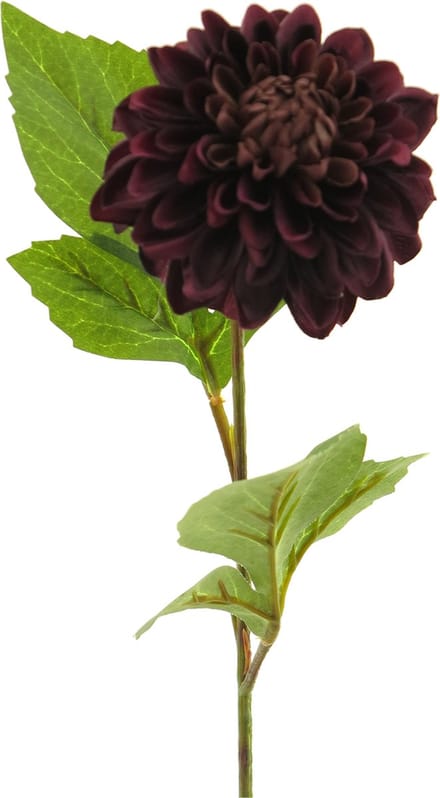 Kunstbloem Dahlia George 50 cm aubergine