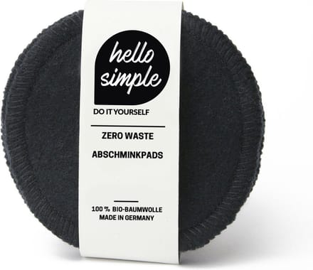 Hello Simple Zero-Waste Make-up Reiningingspads - Ecru - Zacht en Effectief - Biologisch Katoen - Herbruikbaar