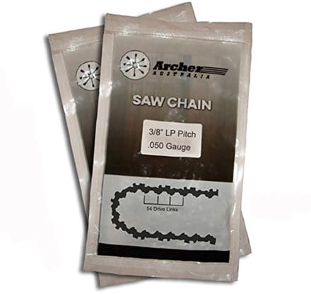 2 x Boogschutter Kettingzaag Zaagkettingen 54 Drive Links voor 16" 3/8 LP