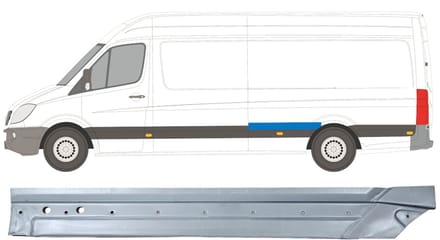Reparatiepaneel achterspatbord voor Volkswagen Crafter 2005-2017 / Links