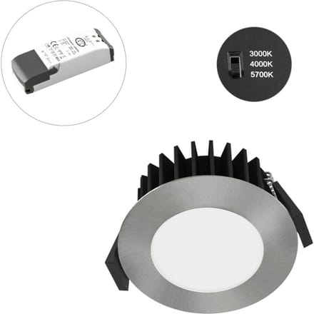 EVN Solido68 LED inbouwlamp 10W chroom