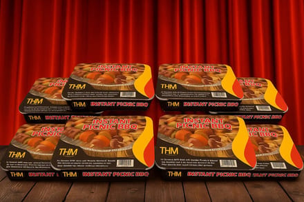 THM Instant PIcnic wegwerp BBQ - Grill oppervlak 27 x 22 cm - 8 stuks