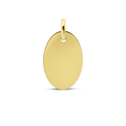 New Bling 9NBG-0601 14KY Hanger ovaal 15x10x0.5mm