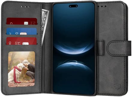 Hoesje geschikt voor Huawei nova 14 Pro - Techsuit Diary Book Wallet Case - Zwart