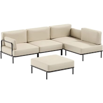 3-zits bank + enkel en poef module Sit Sit Salve