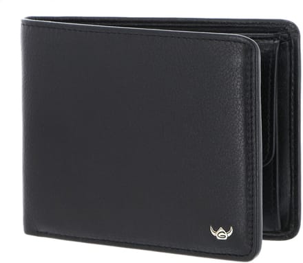 Golden Head Leren portemonnee Dublin RFID Protect Scheintasche 1126 Schwarz zwart