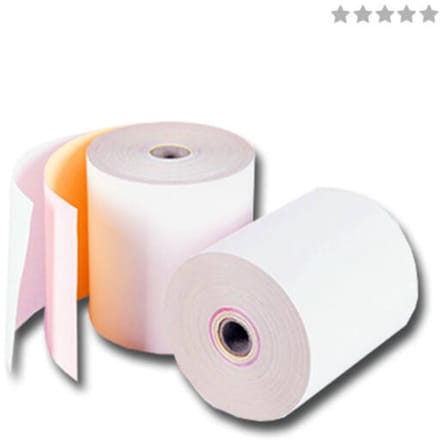 Triplorollen wit/roze/geel 76x70x12 mm 50 rollen per doos