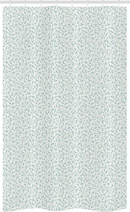 ABAKUHAUS Douchegordijn stall_60698 120x180 – Turquoise/Ivoor, Polyester