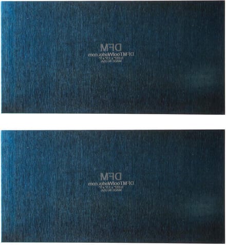 Kaartschraper Set - Houtbewerking Schraper - Precisie Houtafwerking - Hoge Carbon Staalrand - 2 stuks - Blauw