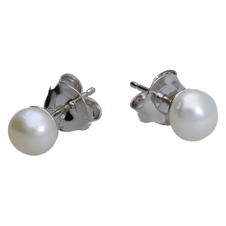 Bela Donaco Oorknopjes Classic – Sterling Zilver – Witte Parels
