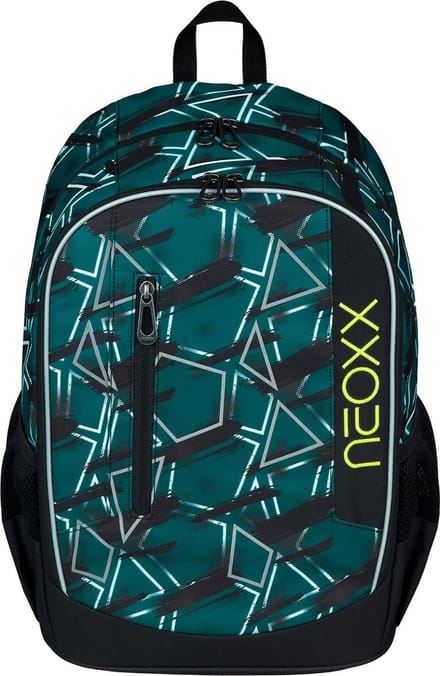 neoxx Schoolrugzak met laptopvak Flow School Backpack Flash Yourself Petrol