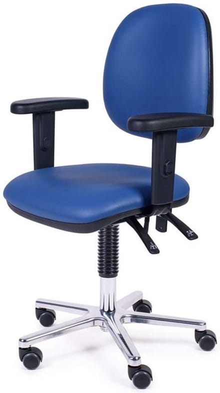 MTM blauwe verstelbare Stoel BJORT 160-AA zithoogte: 46 - 61 cm