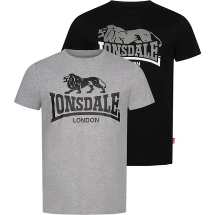 Lonsdale Loscoe T-shirt regular fit dubbelpak