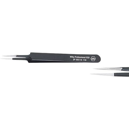 Wiha 32334 Precisiepincet 5 Spits, naaldfijn 110 mm