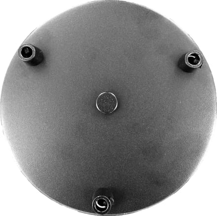 ETH plafondkap 3 snoeren - Ø15 cm - metaal - zwart - rond