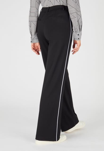 Damart - Tricot broek vezels viscose - Dames - Zwart - 42
